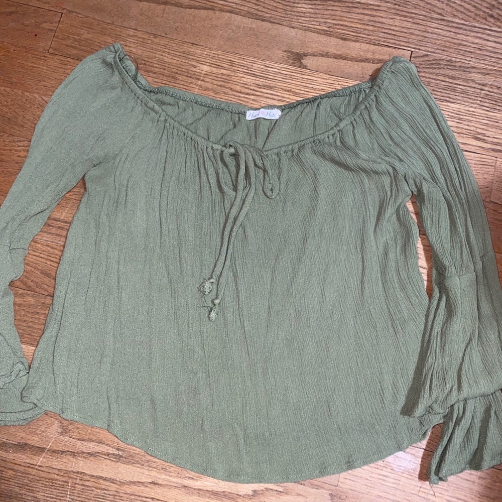 off the shoulder cropped top